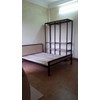Giường khung sắt ốp gỗ giá rẻ cho nhà trọ, chung cư